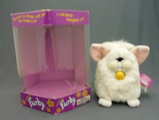 1998 Furby 70 - 800 Series 1 Tiger Snowball Electronic Toy - White With Tag