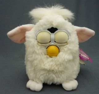 1998 Furby 70 - 800 Series 1 Tiger Snowball Electronic Toy - White with Tag 3