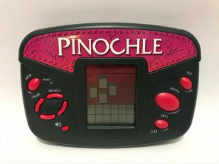 Radica Pinochle Handheld Electronic Video Card Game Model 3667
