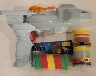 Space Ship Blaster Disk Shooter 1998 Min Yin Toys With Foam Disks