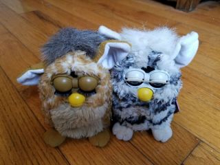 Furby 70 - 800 Series 1 Tiger Electronic Toy - Brown and Zebra 2