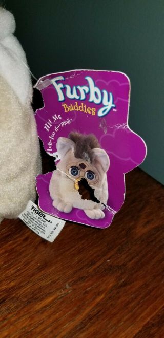 Like Please 1999 Furby Buddies Plush Bean Bag Toy Tiger Electronics w/Tag 2