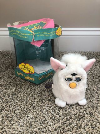 TIGER 1999 FURBY BABIES TOY MODEL 70 - 940 WHITE WITH TAGS 2