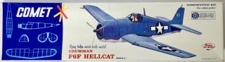 Comet Grumman F6f Hellcat Flying Model - 24 " Wingspan Kit 3503