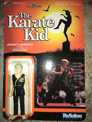 Funko Reaction The Karate Kid Johnny Lawrence 3.  75 " Action Figure
