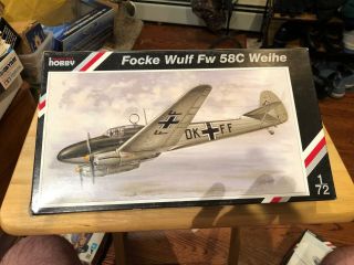 Special Hobby Focke Wulf Fw 58c Weihe 1/72 Scale Bag Sh 72077