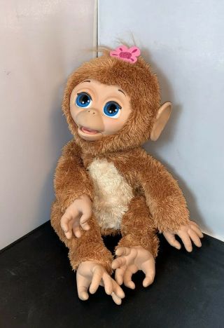 Cuddles Giggly Monkey Hasbro Fur Real Friend 2012Battery Operated animated 3