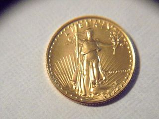 Gold - 1986 - Roman Numeral - First Year Of Issue - Un Circulated - Sharp - Deep Strike - 1/10