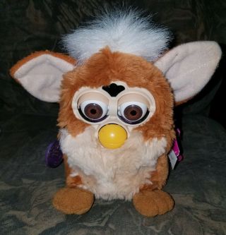 1999 Furby By Tiger Electronics,  Not Properly,  Brown & White,  5 "
