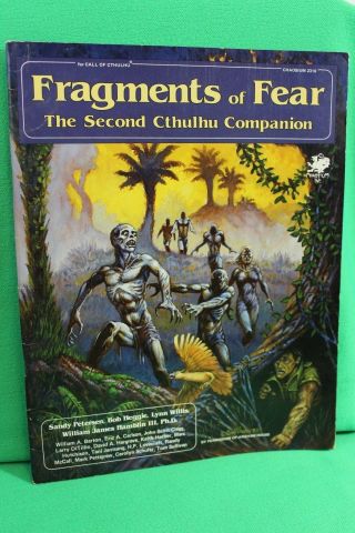 Call Of Cthulhu Fragments Of Fear Second Companion 2310 Hp Lovecraft Chaosium