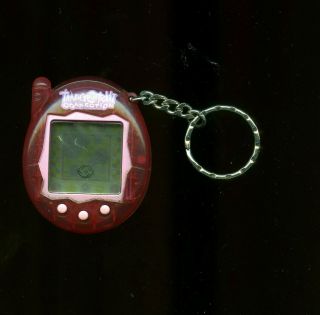 Tamagotchi Connection Pink No Battery Keychain Bandai 2004 Scuffs