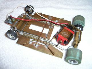 Vintage 1/24 Brass Anglewinder Slot Car Chassis W/mura Motor See The Motor Video
