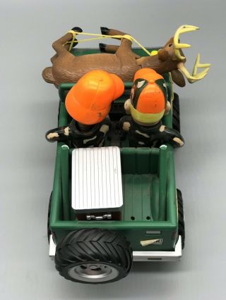 Gemmy Deer Ride Motion Or Button Activated Redneck Hunters Jeep Singing Deer 2