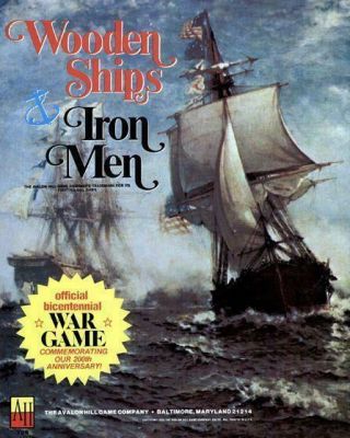 Avalon Hill War Games Wooden Ships & Iron Men (1st Edition) Box Vg