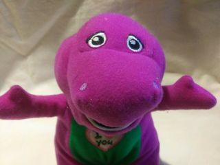 Barney I Love You Singing Purple Dinosaur Plush Animal 2013 Lyons 9 