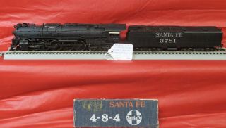 Ho Scale Brass Pfm United Custom Atsf Santa Fe 4 - 8 - 4 Northern 3781 - Can Motor