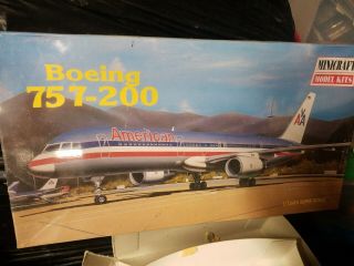 Minicraft 1:144 American Airlines Boeing 757 - 200 Plastic Model Kit 14449