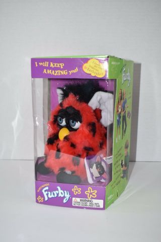 Furby Ladybug Red With Black Spots Blue Eyes 1999 Tiger Electronics 2