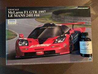 Aoshima - 1/24 Mclaren F1 Cgr 1997 Le Mans 24 Hour - 44 And Scalefinishes Paint