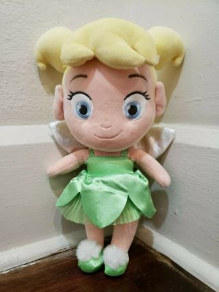 Disney Store Tinker Bell Fairy Toddler Doll Plush Doll 12 "