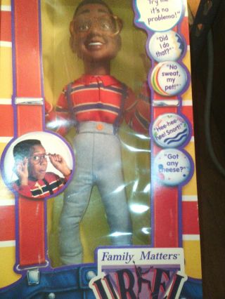 Vintage Stephen Urkel TV Character Doll,  in the Box,  Colectable,  Childs Toy,  Tal 2