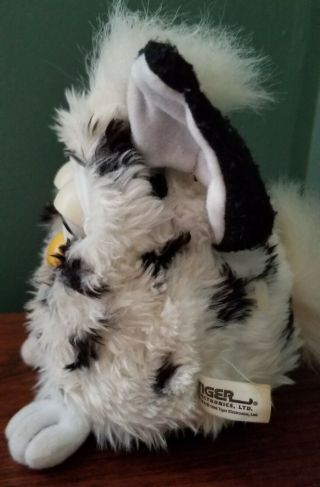 1998 Furby by Tiger Electronics Dalmation Cow White With Black Spots 2