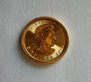 2017 Canada 1/10th Oz Maple Leaf Gold Coin Bu - 2
