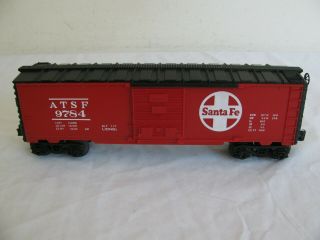 Vintage Lionel Trains O/o - 27 Scale Atsf Santa Fe Box Car 6 - 9784 Ex