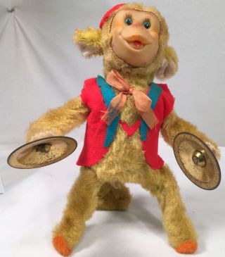 Vintage Yano Man Flipping Monkey With Cymbals