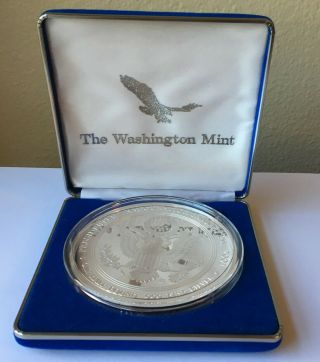 2001 George W Bush Inaugural Half Pound.  999 Silver Coin