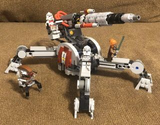 Lego Star Wars 75045 Republic Av - 7 Anti - Vehicle Cannon Plo Koon Minifigures