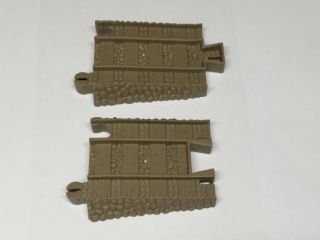 Thomas Train Trackmaster Tan Track Adapters - M & F - Connect To Tomy Blue Track