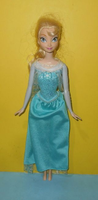 Disney Frozen 12 " Singing Princess Elsa Doll " Let It Go " Mattel Chw87