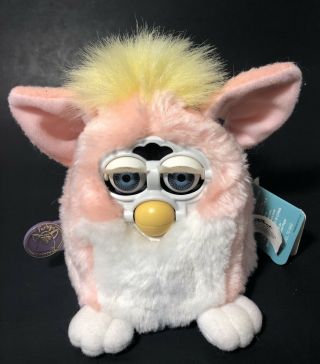 1999 Furby Babies Pink And Yellow Tiger Electronics