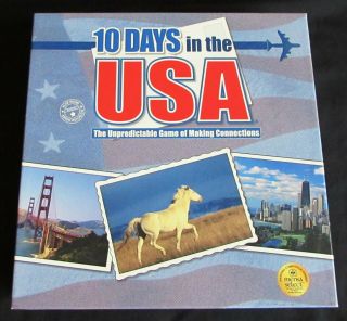 10 Days In The Usa Travel & Geograhy Board Game 100 Complete Ten Teachers