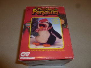 VINTAGE BATTERY OPERATED PING THE PENGUIN CAF PHILLIPINES CHRISTMAS FLAPS CHIRPS 2