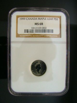 True No Minimum 1999 1/10 Oz Canadian Platinum Maple Leaf