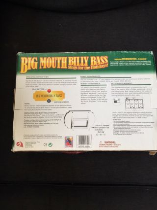 Big Mouth Billy Bass Sings For The Holidays Singing Fish with box 2