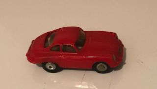 Minic Motorways Porsche 356 1/60 Scale Red Slot Car