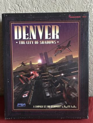Denver The City Of Shadows Rpg Shadowrun Fasa Complete Including Inserts