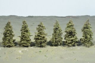 Professionally Made Model Fir Trees,  3 1/2 " High,  N - Ho - O - S,  Priority