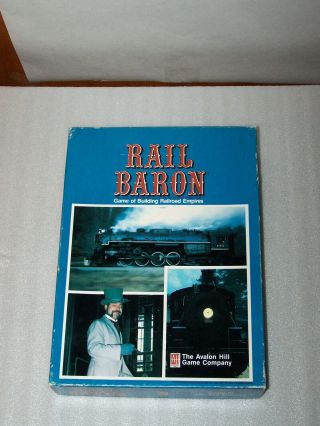 Rail Baron Game Of Empires Avalon Hill - Complete -