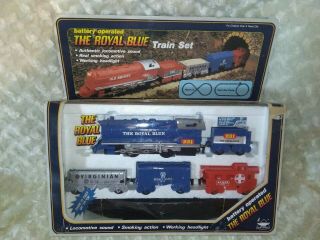 Battery Operated The Royal Blue Train Set