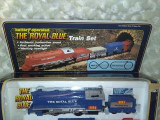 Battery Operated THE ROYAL BLUE Train Set 2