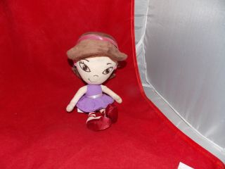 Disney Store Little Einsteins June Girl Plush Stuffed Soft Doll Mini Toy 7 "