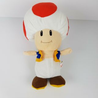 Toad Soft Plush Toy Nintendo Mario Bros 38cm Tall