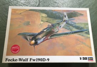 1/32 Hasegawa Fw 190 D - 9 08069 Folke - Wolf German Plane Kit Model