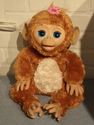 Collectible Hasbro Furreal Interactive Electronic Cuddles Giggly Monkey Plush