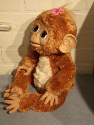 Collectible Hasbro FurReal Interactive Electronic Cuddles Giggly Monkey Plush 2