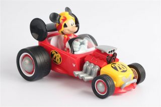 Mickey Mouse Roadster Racer Wind Up Toy Car With Sounds Loose No Box